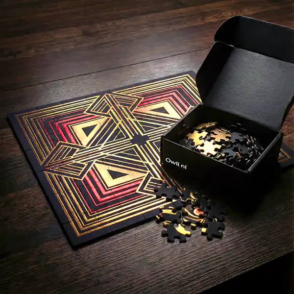 Luxe Puzzels met foliedruk bedrukking