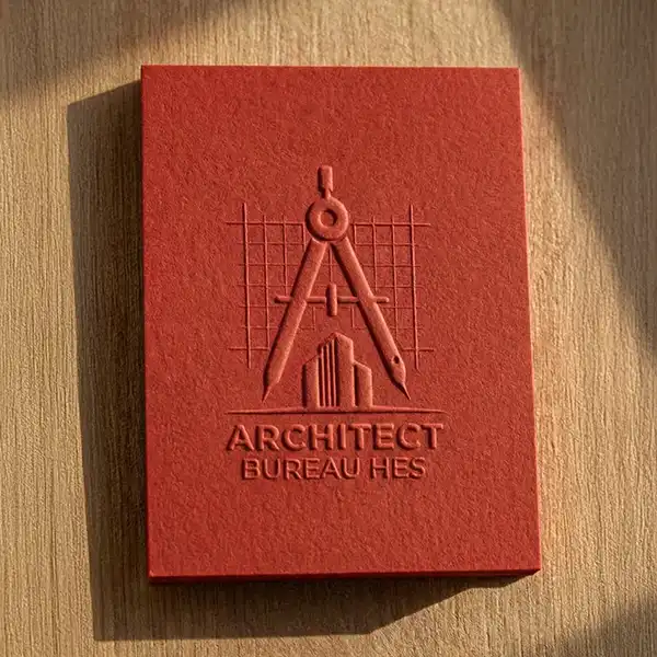 Architect logo in 3D preeg